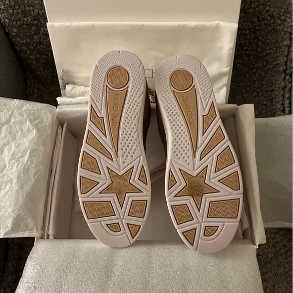 New Jimmy Choo Women’s Sneakers Hawaii 38.5 Ballet Pink $650 - Picture 4 of 7